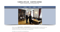 Desktop Screenshot of anwalt-tmk.de